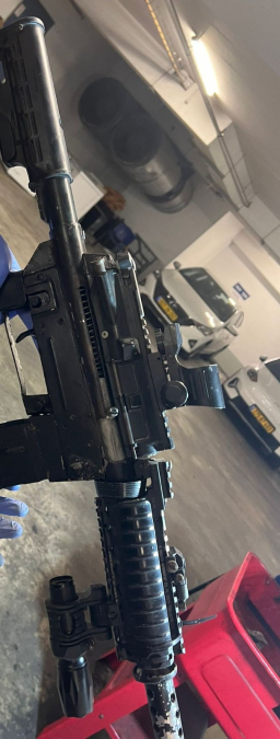 يافا: ضبط بندقية من نوع M16 يدوية الصنع 